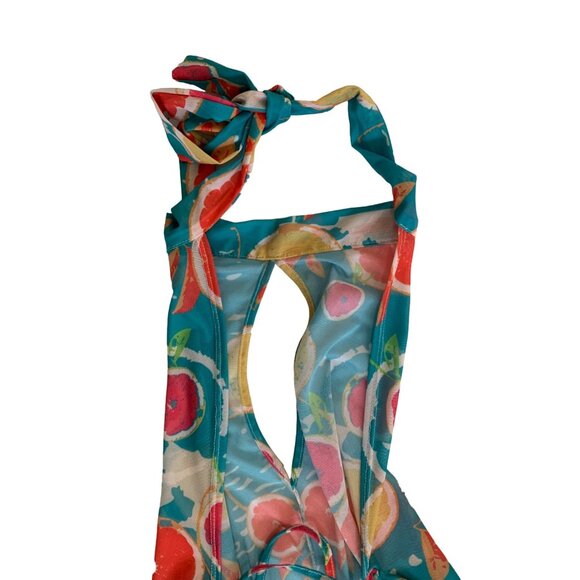 Ombare Karpo Swim Cover Up Jumpsuit Romper Sheer Resort Halter S/M NWT 7045 - Picture 8 of 16